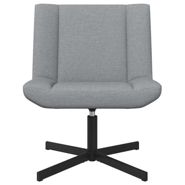 Maison Exclusive - Snurrstol Ljusgrå 63 x 75 x 76 cm tyg