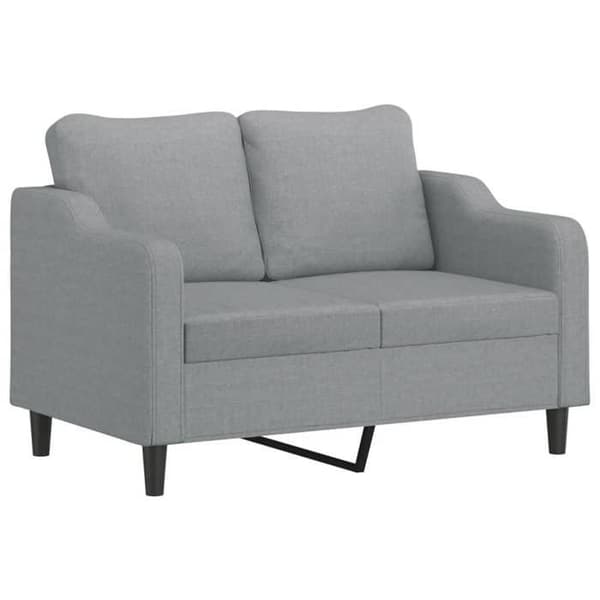 Maison Exclusive - Sæt af 2 sofaer med puder Lys grå Stof