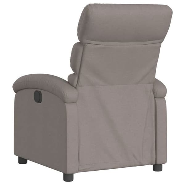 Elastisk elektrisk fåtölj - Exklusivt hem - Taupe - Polyester tyg - Lutning 135° Mol