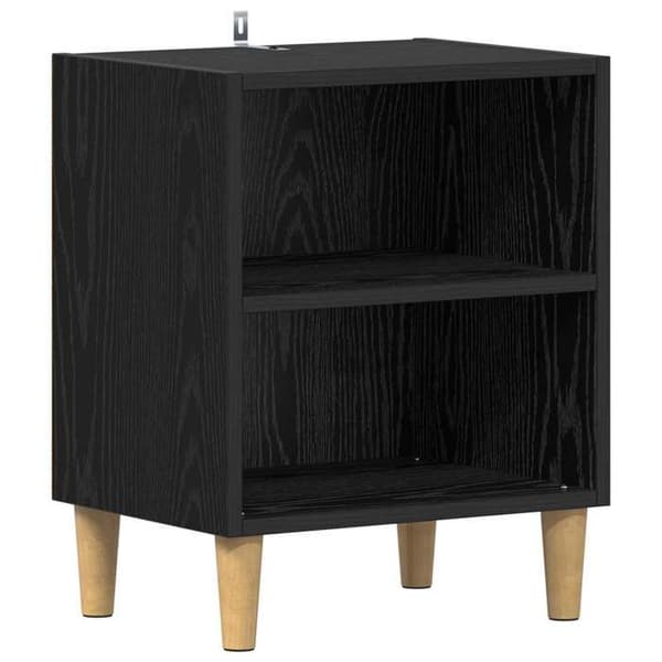 Maison Exclusive - 2-delt sengeskab i sort eg 40 x 30 x 50 cm