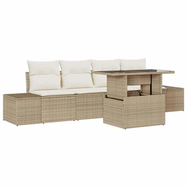 Maison Exclusive - 5-delt havemøbel sæt i beige og creme