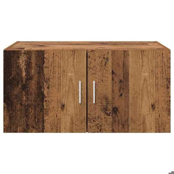 Väggmöbel - EXKLUSIV HEM - 80x42,5x40 cm - Ingenjörsträ - Rustik trälook - Väggmontering Rustik trä