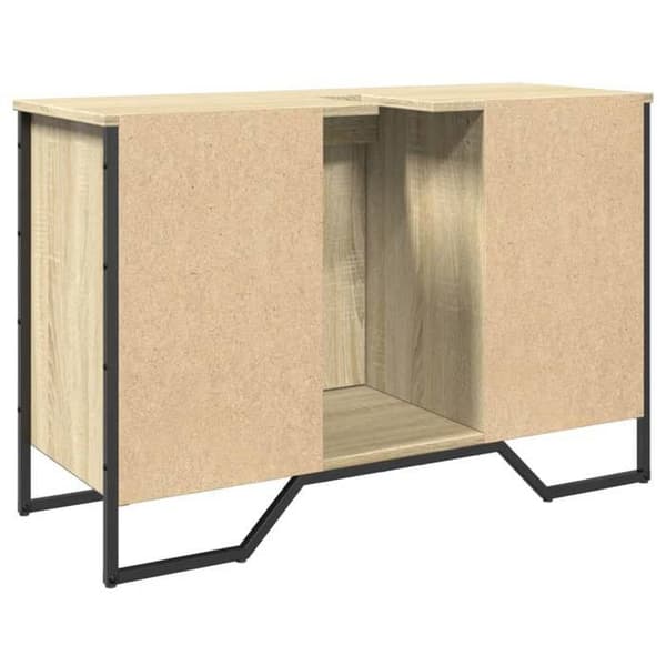 Maison Exclusive - Badrumsspegelskåp ek sonoma 91x35x60 cm