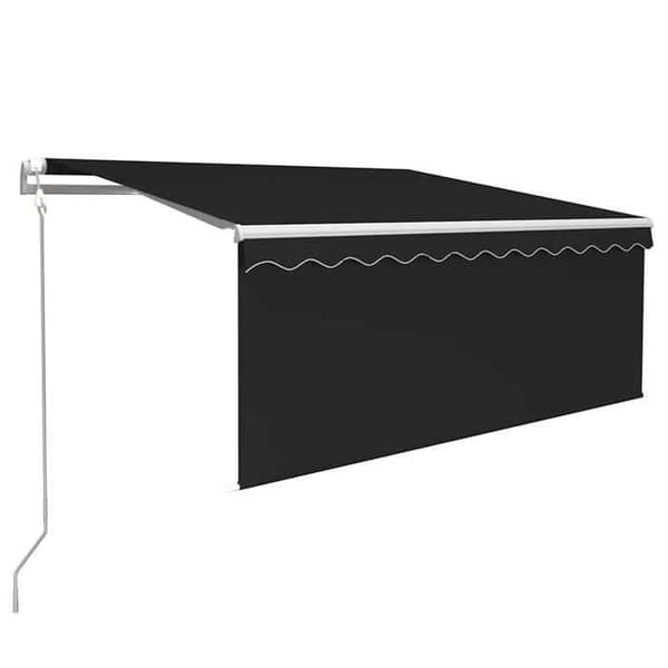 Maison Exclusive - Automatisk markis med vindsensor och LED 3x2,5 m Antracit antracit
