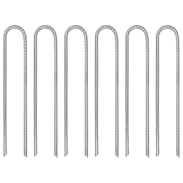 Maison Exclusive - Teltstænger 6 stk i U-form 30 cm Ø7mm galvaniseret stål