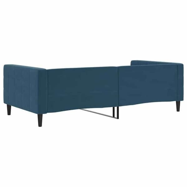 Maison Exclusive - Sängsoffa utan madrass blå 100x200 cm sammet