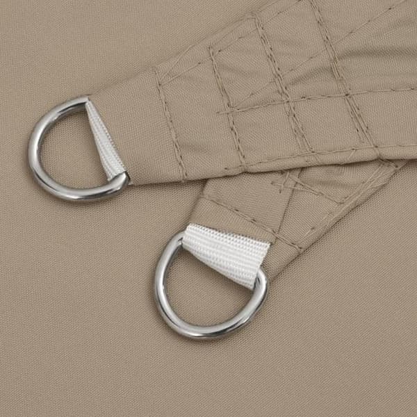 Maison Exclusive - Triangulär parasollduk i oxfordtyg 5x5x6 m taupe Mol