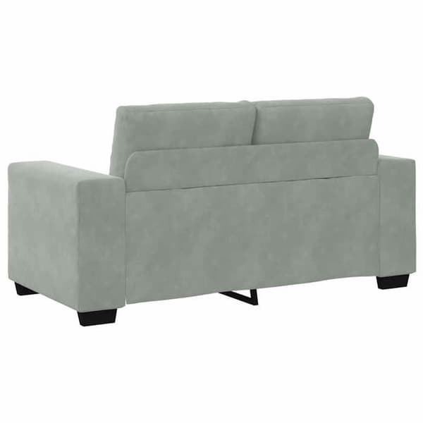 Maison Exclusive - Soffa gråljus 160x77x82 cm sammet