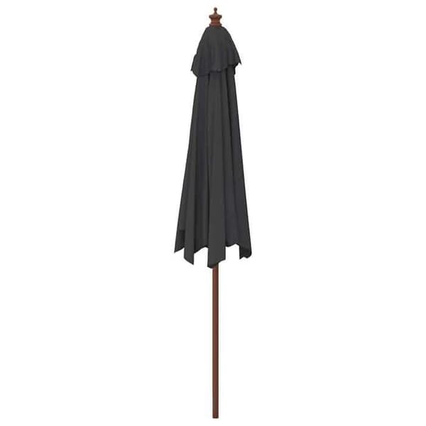 Maison Exclusive - Haveparasol med sort træmast 299x240 cm