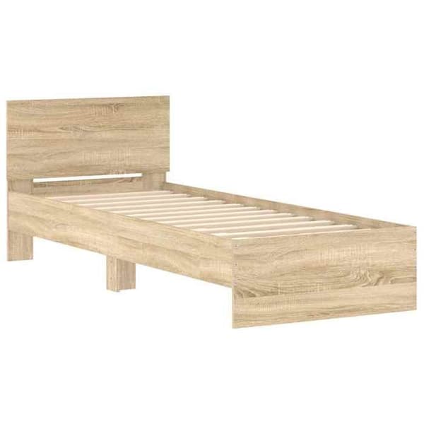 Sengestel - EKSKLUSIV HUS - 90x200 cm - Brun - Ingeniørtræ - Lamelseng