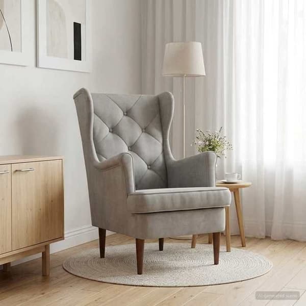 Maison Exclusive - Lysegrå Velour Stol