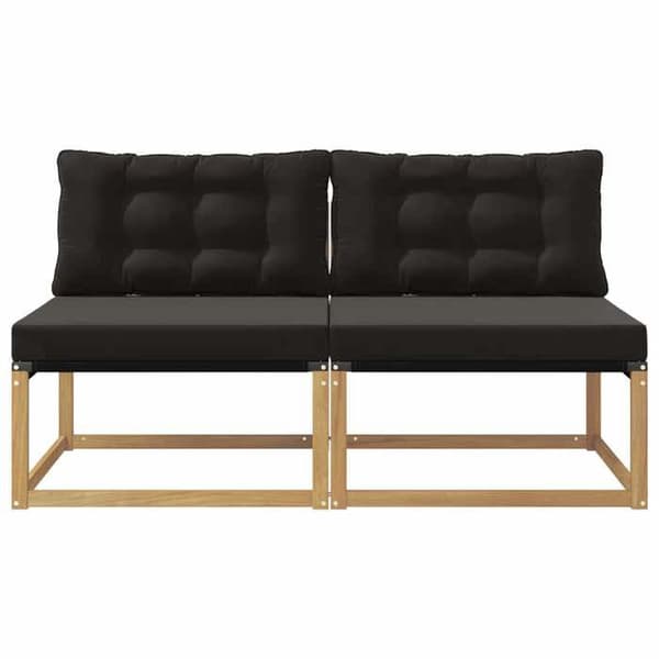 Maison Exclusive - Sofa til udendørs brug i massiv hvid akacietræ Vit