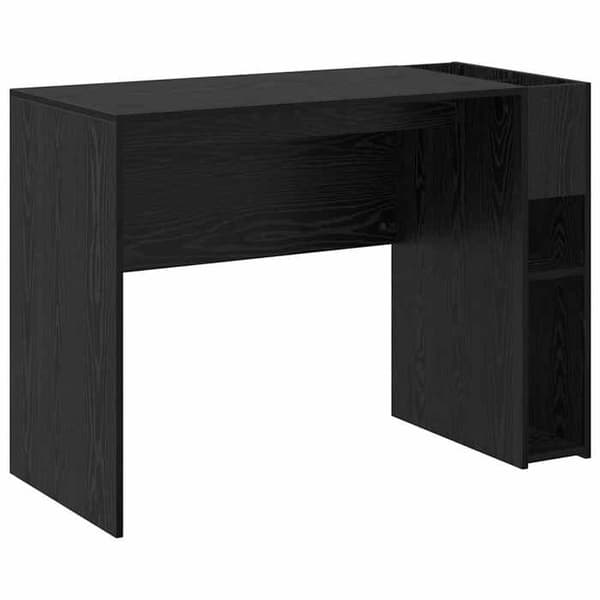Maison Exclusive - Kontor Sort egetræ Ingeniørtræ 109 x 50 x 78 cm svart ek