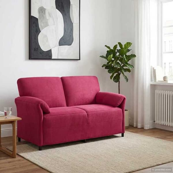 Maison Exclusive - Sofa 2 pladser Bordeaux Velour