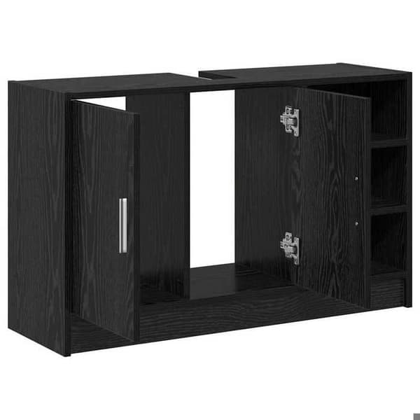 Maison Exclusive - Badeværelsesskab Sort eg 90 x 29 x 55 cm svart ek