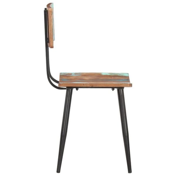 Maison Exclusive - Matstolar set om 6 av solid återvunnet trä