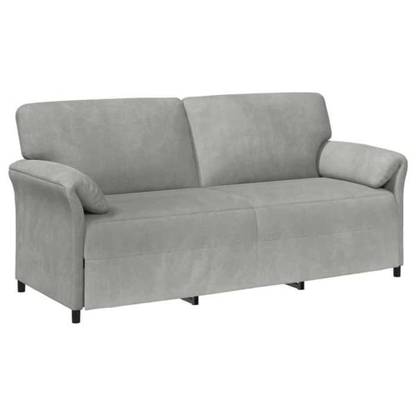 Maison Exclusive - Sofa 3 pladser Lys grå 198 x 83 x 95 cm Velour