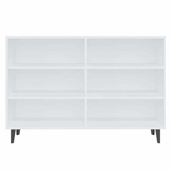 Maison Exclusive - Buffé vit 103,5x35x70 cm ingenjörsträ