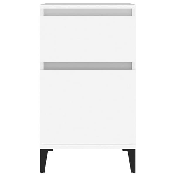 Maison Exclusive - Hvid natbord 40x35x70 cm Vit