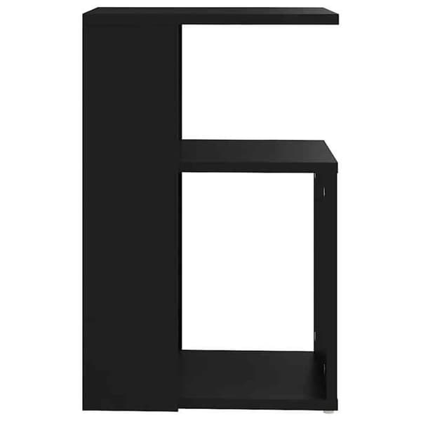 Maison Exclusive - Sort sidebord 36x30x56 cm Ingeniørtræ