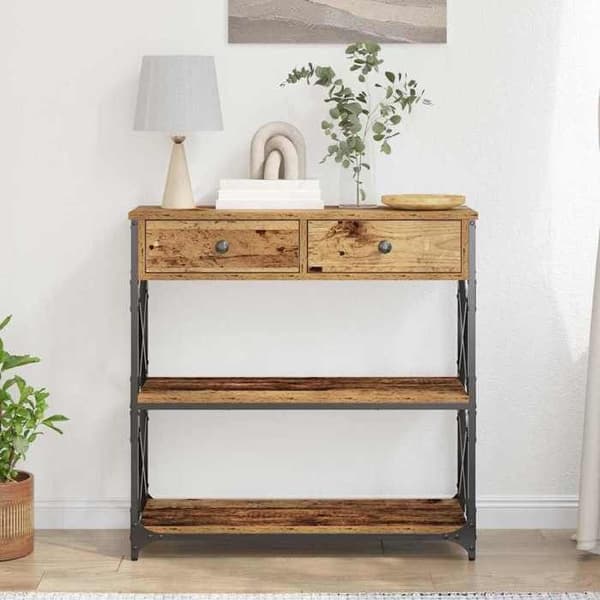 Maison Exclusive - Konsolipöytä Vanha puu 75 x 28 x 75 cm Rustik trä
