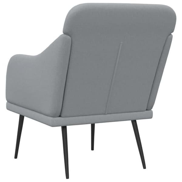 Maison Exclusive - Ljusgrå Fåtölj 63x76x80 cm Tyg