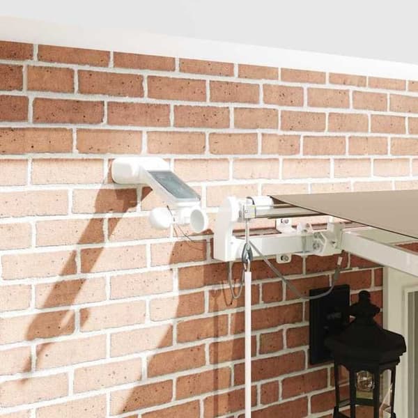 Fällbart markis - EXKLUSIV HEM - Fällbart markis - Beige - 400 × 300 cm - Fjärrkontroll, inbyggda LED-lampor beige