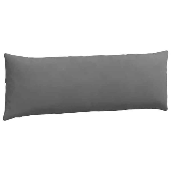 Soffkuddar - EXKLUSIV HEM - 120 x 40 cm (set om 2) - Mörkgrå - Rektangulär - Dragkedja på överdrag Mörkgrå