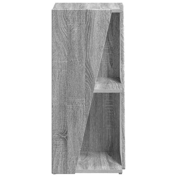 Sidehylde - EKSKLUSIV HUS - 33 x 32 x 70,5 cm - Ingeniørtræ - Grå - Selvstående