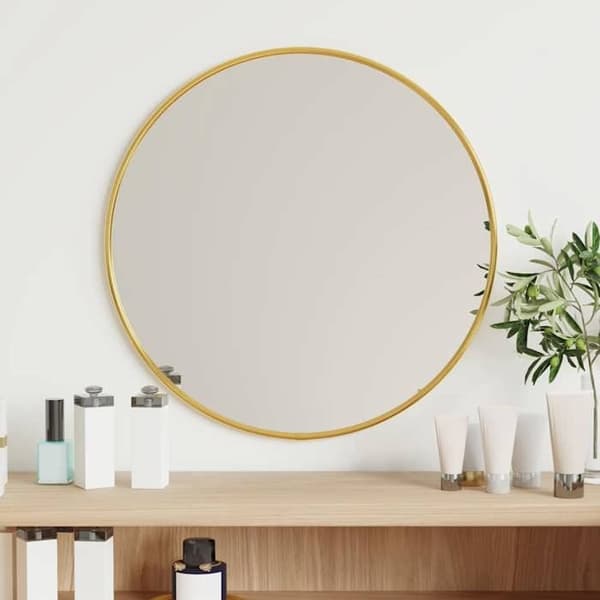 Maison Exclusive - Guldväggspegel Ø 40 cm Rund