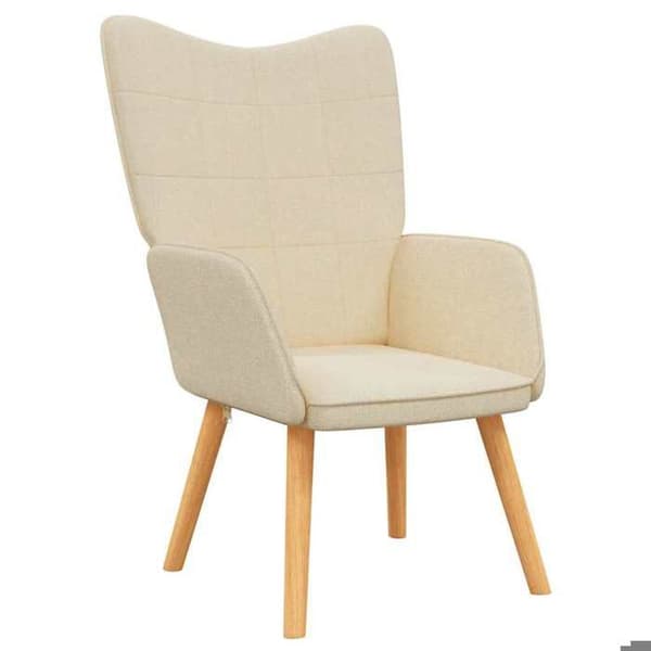 Maison Exclusive - Afslapningsstol Creme Stof