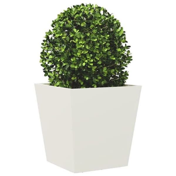 Maison Exclusive - 2 stk. blomsterkummer hvid 40x40x40 cm stål