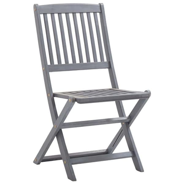 Maison Exclusive - Fällbara utomhusstolar set om 2 och kuddar i akaciaträ