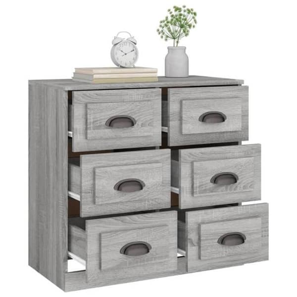Maison Exclusive - Buffé Sonoma Grå 70x35,5x67,5 cm Ingenjörsträ