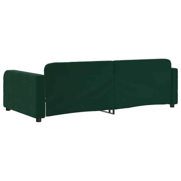 Maison Exclusive - Sängsoffa utan madrass mörkgrön 100x200 cm sammet