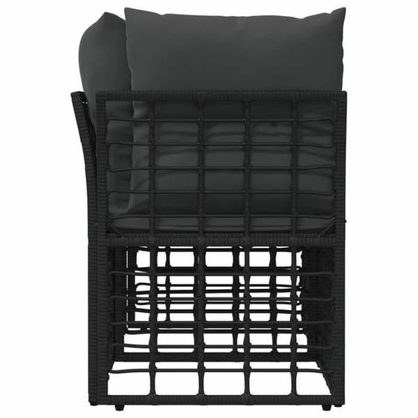 Utomhussoffa - EXKLUSIVT HUS - Loveseat 2 platser - Polyrotin & pulverlackerad stål - Grå - Modulär design