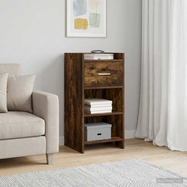 Maison Exclusive - Buffet Røget Eg 40 x 36 x 80 cm Ingeniørtræ