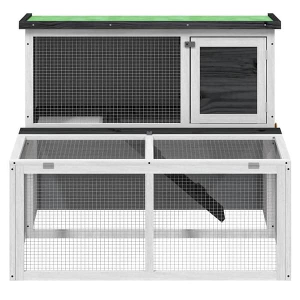 Maison Exclusive - Harmaa Clapier 102x90x84,5 cm massiivipuusta grå