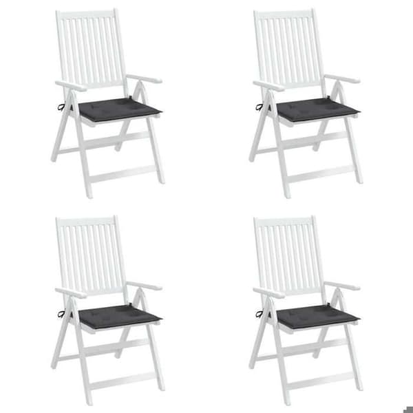 Maison Exclusive - Trädgårdsstolskuddar set om 4 antracit 40x40x3 cm