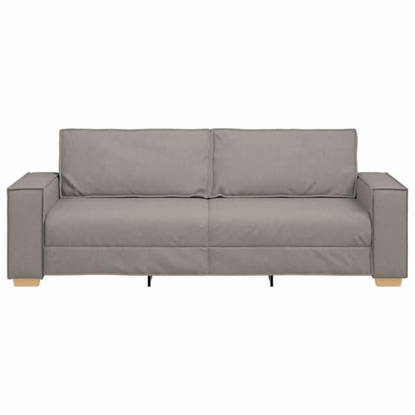 Maison Exclusive - Soffa 3 platser Taupe 180 cm Tyg Mol