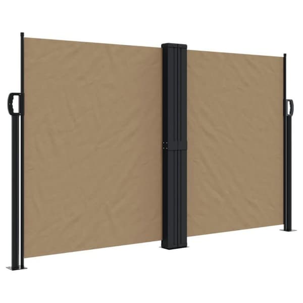 Sidelæns markise - EKSKLUSIV HUS - 140x1000 cm - Taupe - Polyester PU - Manuel Mol