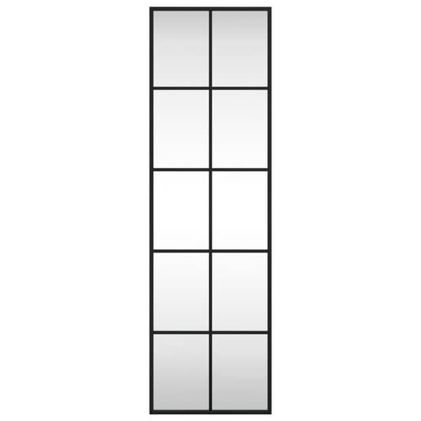 Maison Exclusive - Svart väggspegel 30x100 cm rektangulär järn
