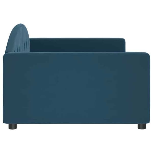 Maison Exclusive - Sängsoffa utan madrass blå 100x200 cm sammet blå