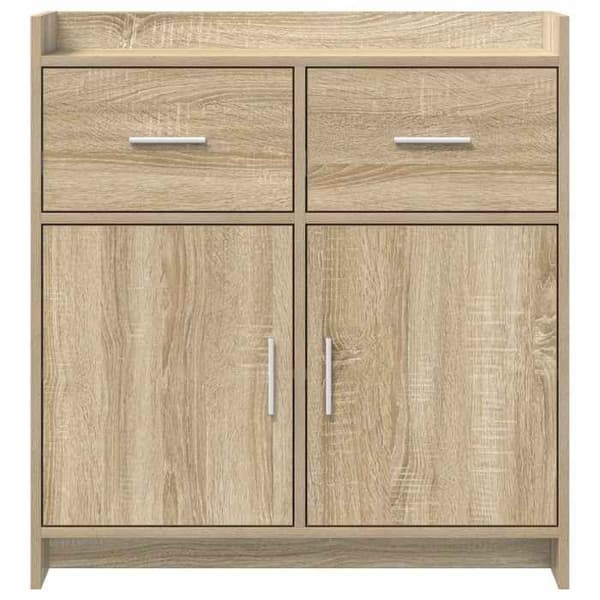 Maison Exclusive - Buffé Ek Sonoma 75 x 36 x 80 cm Ingenjörsträ Sonoma ek
