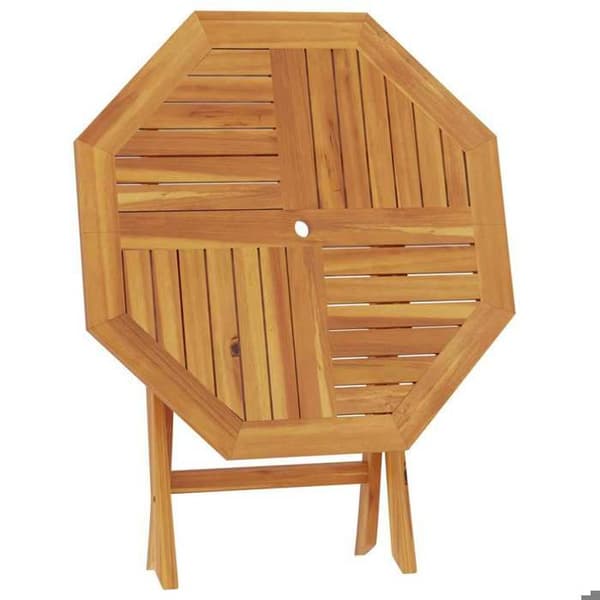 Maison Exclusive - Fällbord för trädgård 85x85x76 cm i solid teakträ Varm träfärg (teakfinish)