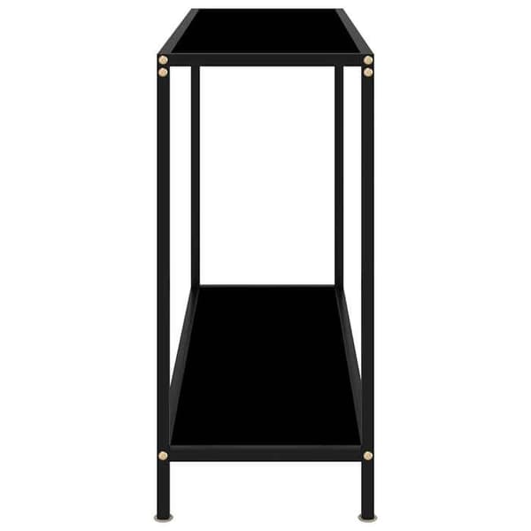 Maison Exclusive - Konsolbord Sort 100x35x75 cm Tempereret glas