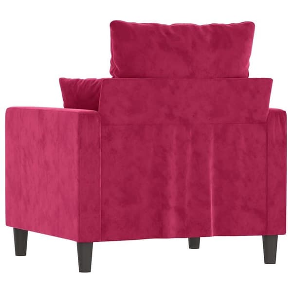 Maison Exclusive - Bordeaux punainen nojatuoli 60 cm sametti