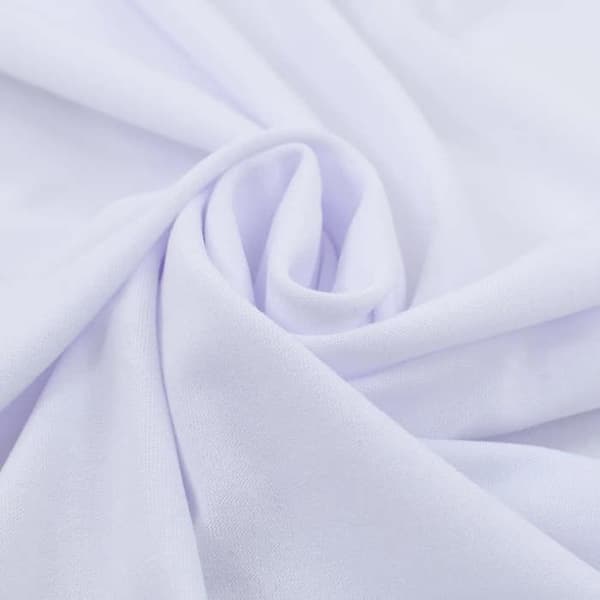 Maison Exclusive - Elastiska bordsdukar med kjol 2 st 150x74 cm Vit Vit