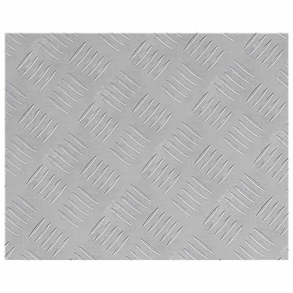 Maison Exclusive - Nez de marche 4 pc 50 x 40 cm Silver Aluminium Rektangulär Silver