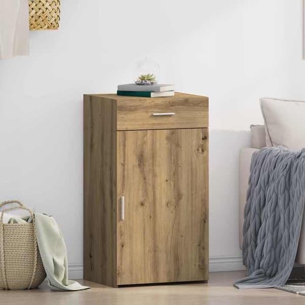 Buffet - EKSKLUSIVT HUS - Håndlavet eg - 50 x 42,5 x 93 cm - Spånplade - Moderne design
